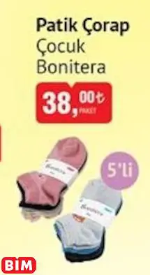 BONİTERA PATİK ÇORAP ÇOCUK
